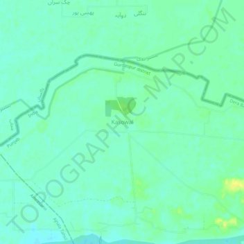 Топографическая карта Kasowal, высота, рельеф
