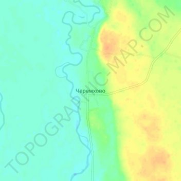 Топографическая карта Черемхово, высота, рельеф