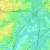 Топографическая карта Bakersville, высота, рельеф