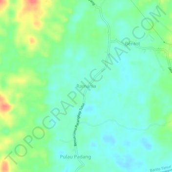 Топографическая карта Ramania, высота, рельеф