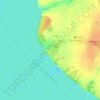 Топографическая карта Андроново, высота, рельеф