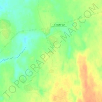 Топографическая карта Крапивино, высота, рельеф