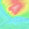 Топографическая карта Караульная гора, высота, рельеф