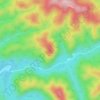 Топографическая карта Запарожье, высота, рельеф