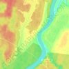 Топографическая карта Устье, высота, рельеф