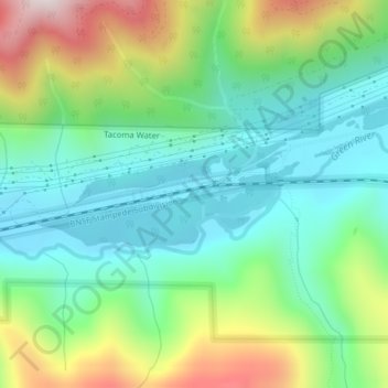 Топографическая карта Lester, высота, рельеф