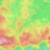 Топографическая карта Blue Jay, высота, рельеф