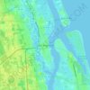 Топографическая карта Saint Augustine, высота, рельеф