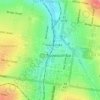 Топографическая карта Toowoomba City, высота, рельеф