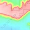 Топографическая карта Black Mesa, высота, рельеф