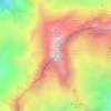 Топографическая карта Mont Tondu, высота, рельеф