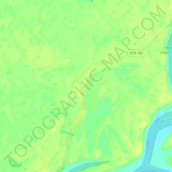 Топографическая карта Игреково, высота, рельеф
