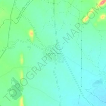 Топографическая карта Ippagudem, высота, рельеф