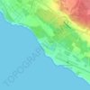 Топографическая карта Stampen, высота, рельеф