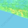 Топографическая карта Santa Rosa Beach, высота, рельеф