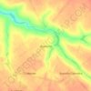 Топографическая карта Дамаска, высота, рельеф