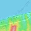 Топографическая карта Прибой, высота, рельеф