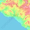 Топографическая карта Agrigento, высота, рельеф