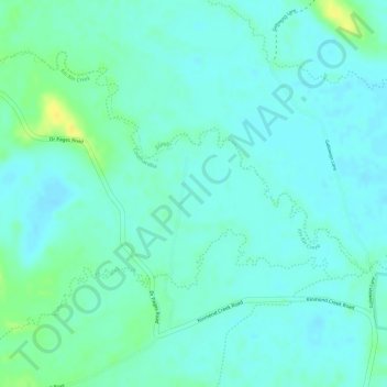 Топографическая карта Cootharaba, высота, рельеф