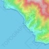 Топографическая карта Manarola, высота, рельеф