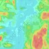 Топографическая карта Рантуэ, высота, рельеф