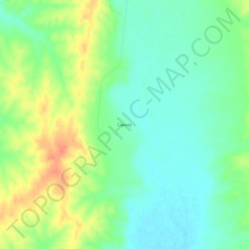 Топографическая карта Сарысу, высота, рельеф