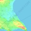 Топографическая карта Gazimağusa, высота, рельеф