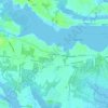 Топографическая карта Breton Woods, высота, рельеф