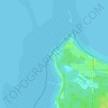 Топографическая карта Cape Ipperwash, высота, рельеф
