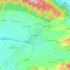 Топографическая карта Чохатаури, высота, рельеф