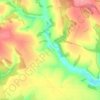 Топографическая карта Овражная, высота, рельеф