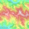 Топографическая карта Mussoorie, высота, рельеф