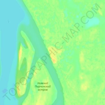 Топографическая карта Новоникольское, высота, рельеф