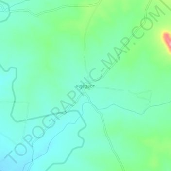 Топографическая карта Vejegaon, высота, рельеф