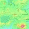 Топографическая карта Кохутепеке, высота, рельеф