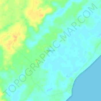 Топографическая карта Meror, высота, рельеф