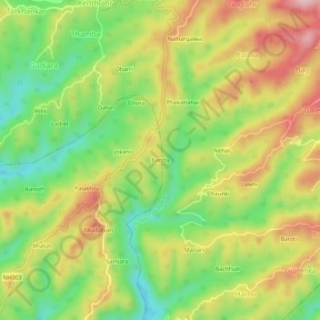 Топографическая карта Barota, высота, рельеф