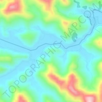Топографическая карта PO1, высота, рельеф