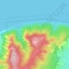 Топографическая карта Отважная, высота, рельеф