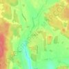 Топографическая карта Skultuna, высота, рельеф