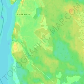 Топографическая карта Ручьи, высота, рельеф