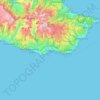 Топографическая карта Funchal, высота, рельеф