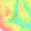 Топографическая карта Диярбакыр, высота, рельеф