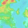 Топографическая карта Baie Clément, высота, рельеф