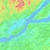 Топографическая карта Quebec, высота, рельеф