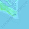 Топографическая карта Cape Fear, высота, рельеф