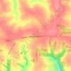 Топографическая карта Белый Колодец, высота, рельеф