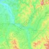 Топографическая карта La Loire, высота, рельеф