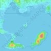 Топографическая карта 洋洲, высота, рельеф