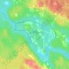 Топографическая карта Мраморный каньон, высота, рельеф